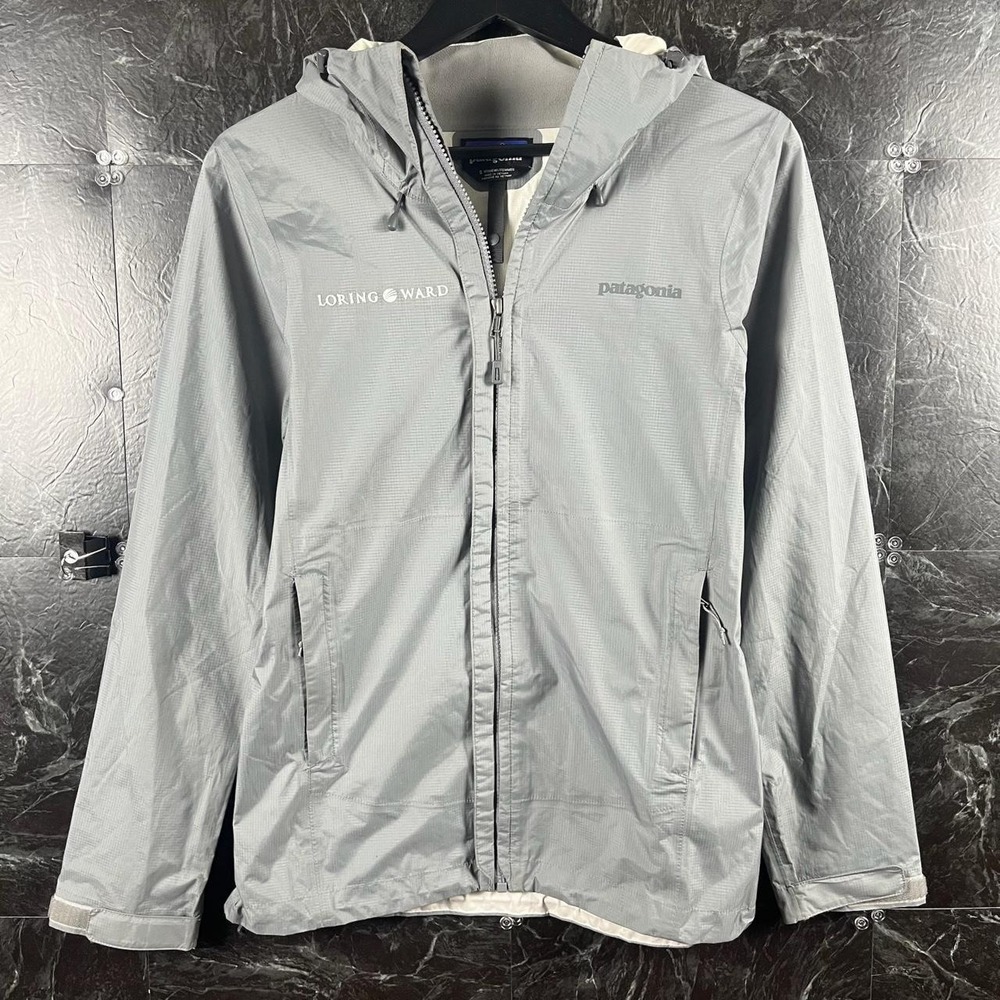 Patagonia Women's Grey H2NO Torrentshell Rain Jacket Small -Flaws